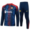 Sudadera De Entrenamiento Barcelona Cremallera De Cuarto 2024-25 Armada - Hombre